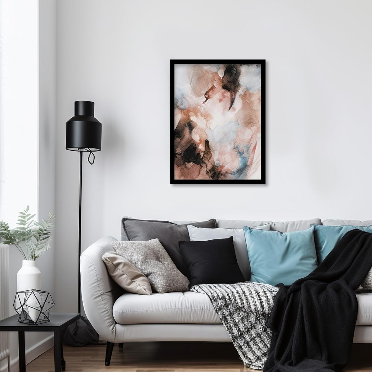 24×36 Black Poster Frame 2 Pack, Engineered Wood Movie Poster Picture Frames with Plexiglass Cover and Hanging Hardware for Horizontal or Vertical, Large